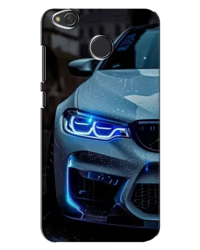 Чехол для Xiaomi Redmi 4X с картинкой «Взгляд BMW с синими фарами»