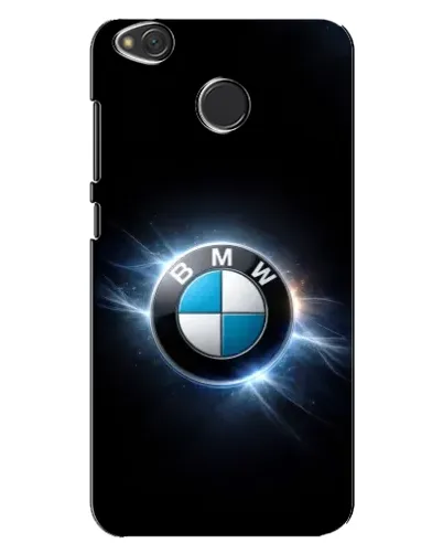 Чехол для Xiaomi Redmi 4X с картинкой «BMW — неоновое сияние»