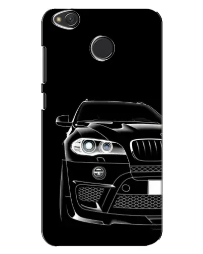 Чехол для Xiaomi Redmi 4X с картинкой «Темный силуэт BMW»