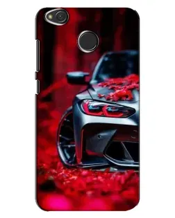 Чехол для Xiaomi Redmi 4X с картинкой «Спортивная BMW и цветы» Чехол для Xiaomi Redmi 4X с картинкой «Спортивная BMW и цветы»