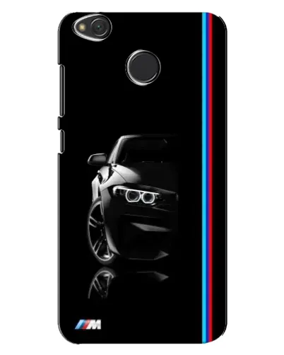 Чехол для Xiaomi Redmi 4X с картинкой «Силуэт BMW в темноте»