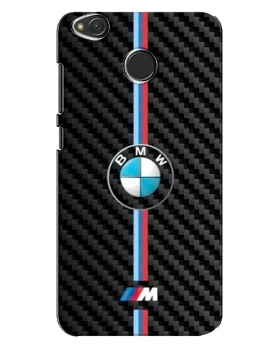 Чехол для Xiaomi Redmi 4X с картинкой «Эмблема BMW и карбон»