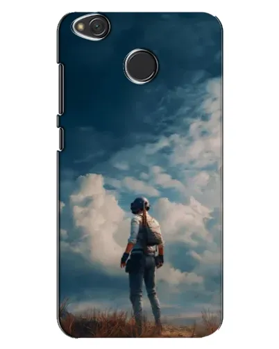 Чехол для Xiaomi Redmi 4X с картинкой «Герой PUBG на скале»
