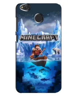 Чохол для Xiaomi Redmi 4X з картинкою «Minecraft льодянийсвіт»