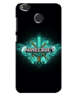 Чохол для Xiaomi Redmi 4X з картинкою «Minecraft Diamond лого»