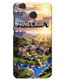Чохол для Xiaomi Redmi 4X з картинкою «Minecraft панорама»
