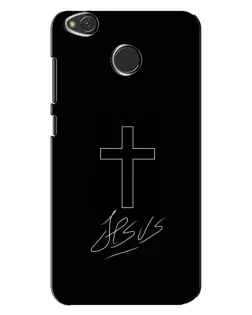 Чехол для Xiaomi Redmi 4X с картинкой «Графический крест Jesus» Чехол для Xiaomi Redmi 4X с картинкой «Графический крест Jesus»