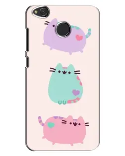 Чохол для Xiaomi Redmi 4X з картинкою «Pusheen тріо» Чохол для Xiaomi Redmi 4X з картинкою «Pusheen тріо»