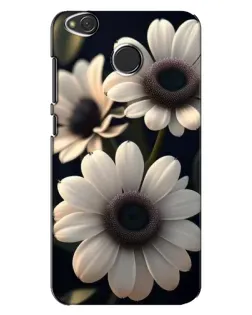 Чехол для Xiaomi Redmi 4X с картинкой «Белые маргаритки макро»