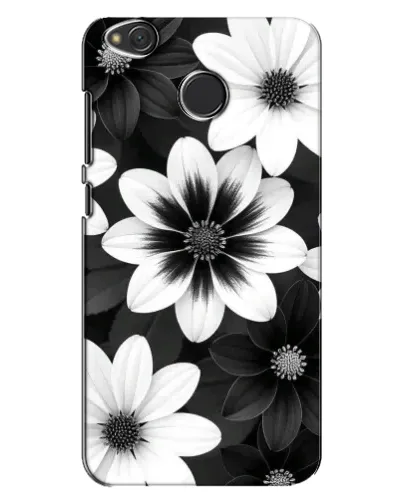 Чехол для Xiaomi Redmi 4X с картинкой «Монохромные астры»