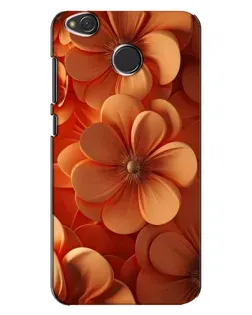 Чехол для Xiaomi Redmi 4X с картинкой «Оранжевый макро цветок»