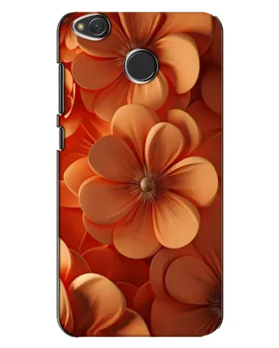 Чехол для Xiaomi Redmi 4X с картинкой «Оранжевый макро цветок»