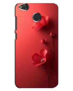 Чехол для Xiaomi Redmi 4X с картинкой «Маковые соцветия»