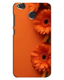 Чехол для Xiaomi Redmi 4X с картинкой «Оранжевые герберы»