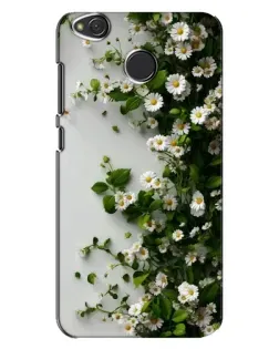 Чехол для Xiaomi Redmi 4X с картинкой «Ветка мелких белых цветов»
