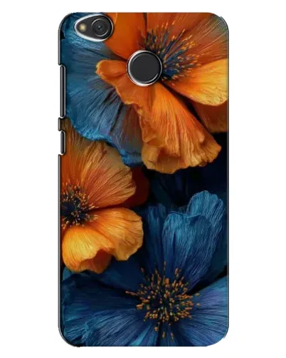 Чехол для Xiaomi Redmi 4X с картинкой «Яркая сине-оранжевая флора» Чехол для Xiaomi Redmi 4X с картинкой «Яркая сине-оранжевая флора»