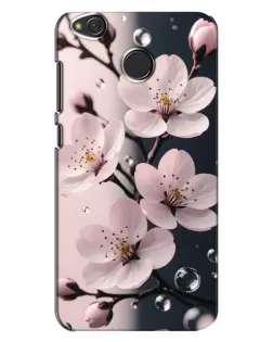 Чехол для Xiaomi Redmi 4X с картинкой «Нежная сакура и капли»