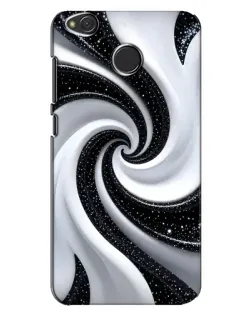 Чехол для Xiaomi Redmi 4X с картинкой «Черно-белая спираль»