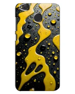Чехол для Xiaomi Redmi 4X с картинкой «Жидкое желтое золото»