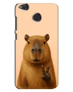 Чехол для Xiaomi Redmi 4X с картинкой «Капибара виктория»