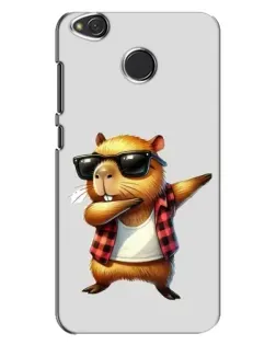 Чехол для Xiaomi Redmi 4X с картинкой «Капибара рэпер даб»