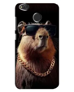 Чехол для Xiaomi Redmi 4X с картинкой «Капибара золотая цепь»