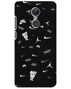 Чехол для Xiaomi Redmi 5 Plus с картинкой «Nike Black Pattern»