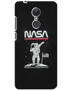 Чехол для Xiaomi Redmi 5 Plus с картинкой «NASA — шагаем по Луне»