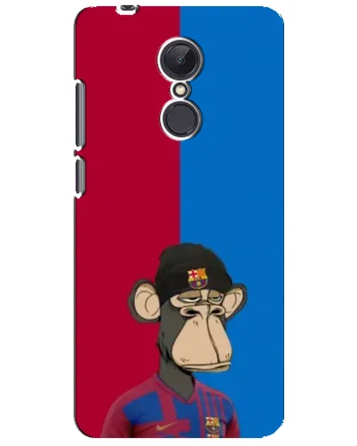 Чехол для Xiaomi Redmi 5 Plus с картинкой «Bored Ape — фанат Барсы»