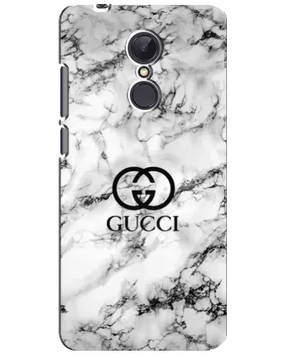 Чехол для Xiaomi Redmi 5 Plus с картинкой «Gucci — мраморный шик»