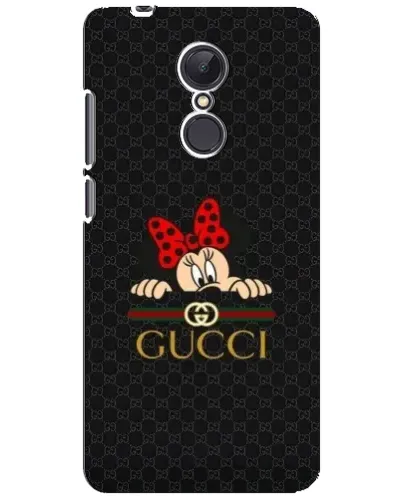 Чехол для Xiaomi Redmi 5 Plus с картинкой «Минни Маус Gucci — черный»