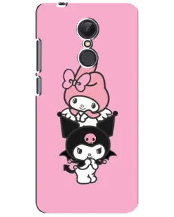 Чехол для Xiaomi Redmi 5 Plus с картинкой «My Melody и Kuromi»