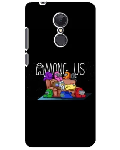 Чехол для Xiaomi Redmi 5 Plus с картинкой «Логотип Among Us»