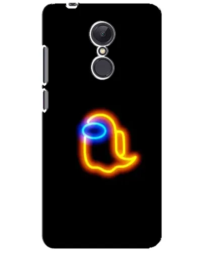 Чехол для Xiaomi Redmi 5 Plus с картинкой «Among Us неоновое сияние»