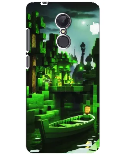 Чехол для Xiaomi Redmi 5 Plus с картинкой «Minecraft лесной пейзаж»