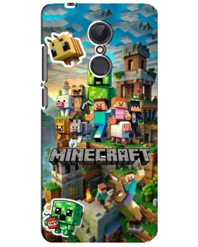 Чехол для Xiaomi Redmi 5 Plus с картинкой «Замок Minecraft»