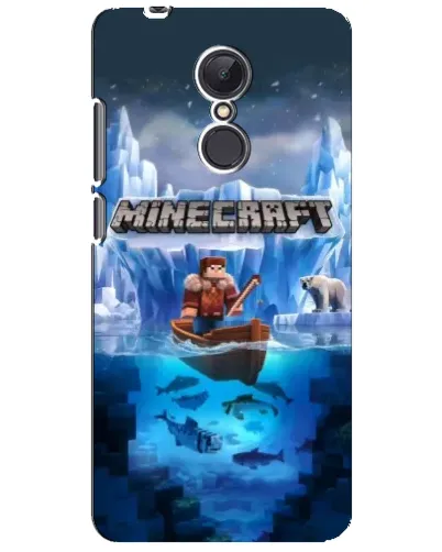 Чехол для Xiaomi Redmi 5 Plus с картинкой «Minecraft ледяной мир»