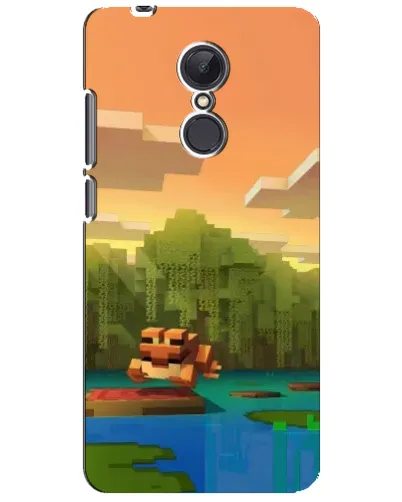 Чехол для Xiaomi Redmi 5 Plus с картинкой «Майнкрафт закат солнца»