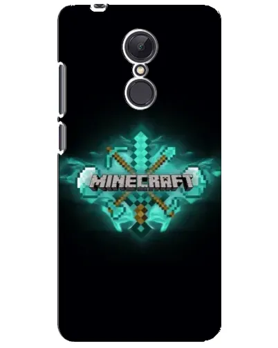 Чехол для Xiaomi Redmi 5 Plus с картинкой «Minecraft Diamond лого»