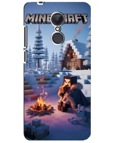 Чехол для Xiaomi Redmi 5 Plus с картинкой «Зимний Minecraft»