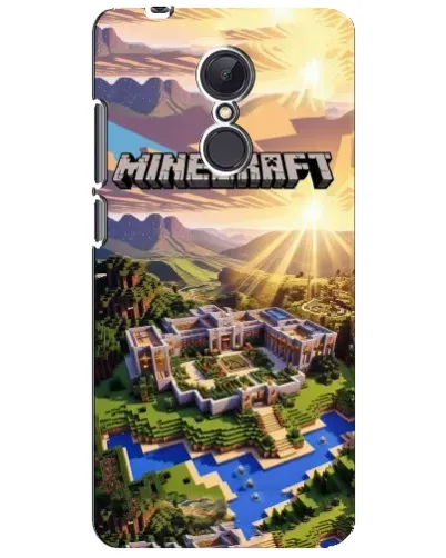 Чехол для Xiaomi Redmi 5 Plus с картинкой «Minecraft панорама»