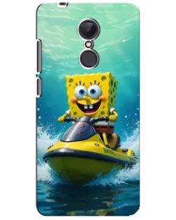 Чохол для Xiaomi Redmi 5 Plus з картинкою «Спанч Боб на гідроциклі»