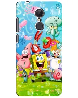 Чехол для Xiaomi Redmi 5 Plus с картинкой «Губка Боб и друзья»