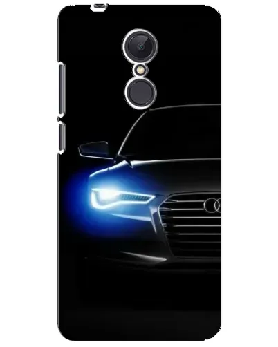 Чехол для Xiaomi Redmi 5 Plus с картинкой «Неоновый взгляд Audi»