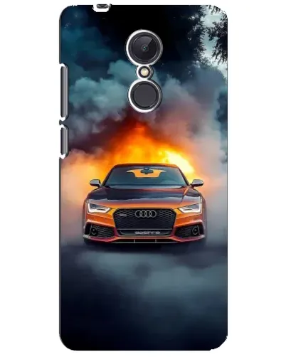 Чехол для Xiaomi Redmi 5 Plus с картинкой «Audi в огненном дыму»