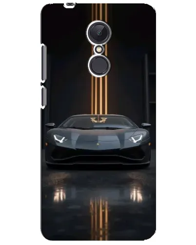 Чехол для Xiaomi Redmi 5 Plus с картинкой «Lamborghini золотые линии»