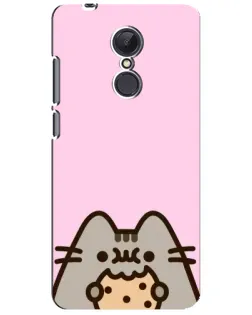 Чохол для Xiaomi Redmi 5 Plus з картинкою «Pusheen та печиво»
