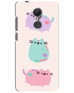 Чохол для Xiaomi Redmi 5 Plus з картинкою «Pusheen тріо»