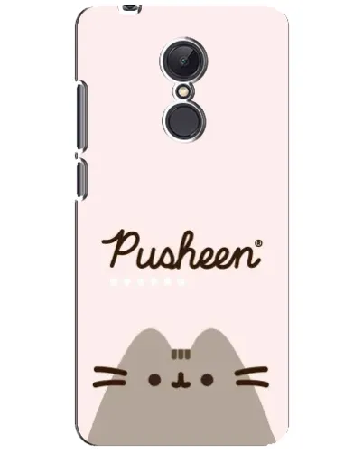 Чехол для Xiaomi Redmi 5 Plus с картинкой «Pusheen логотип»