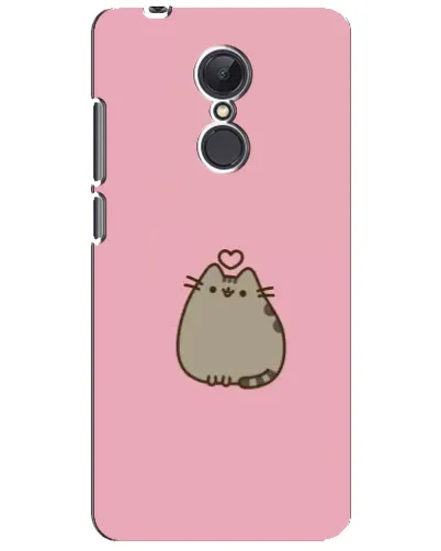 Чехол для Xiaomi Redmi 5 Plus с картинкой «Pusheen сердце»